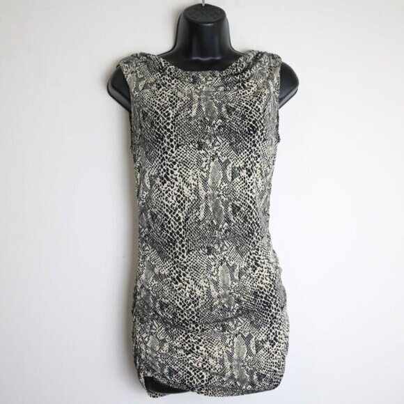 Michael Kors Crocodile Print Sleeveless Low Back Blouse Size XS - Picture 1 of 6